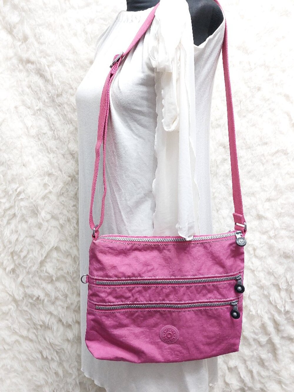 Kipling Pink Alvar Crossbody Bag